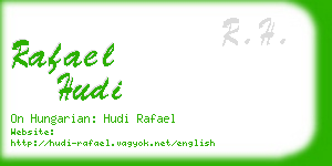rafael hudi business card